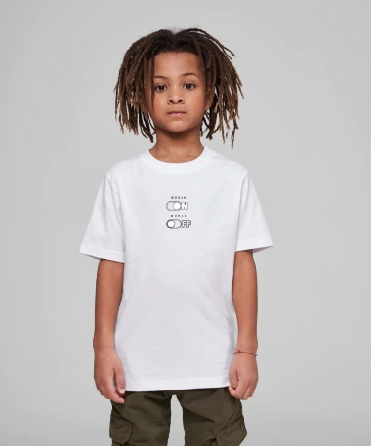 Çocuk Unisex Baskılı T-Shirt - Beyaz