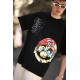 Erkek Mario Baskılı Oversize T-Shirt - Siyah