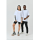 Unisex Basic Bisiklet Yaka Oversize T-Shirt - Beyaz