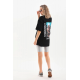 Unisex Baskılı Oversize T-Shirt - Siyah