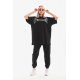 Unisex Taş Desenli Oversize T-Shirt - Beyaz