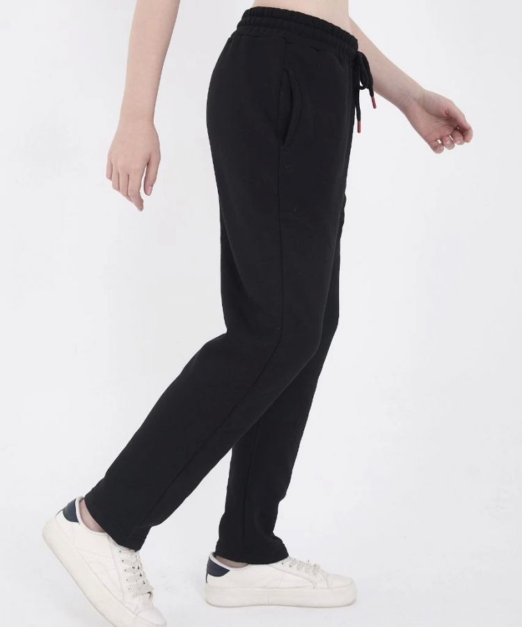 Unisex Üç İplik Basic Eşofman Pantolon - Siyah