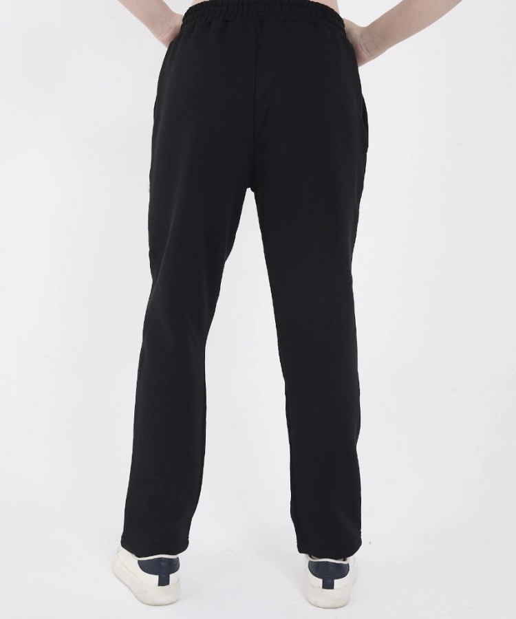 Unisex Üç İplik Basic Eşofman Pantolon - Siyah